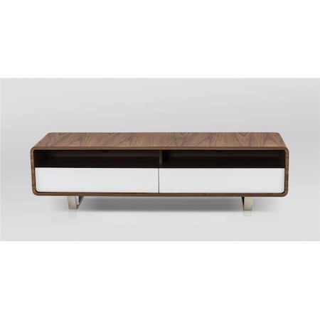 J&M Furniture J&M Furniture 18237 Gramercy TV Base; Walnut & White 18237